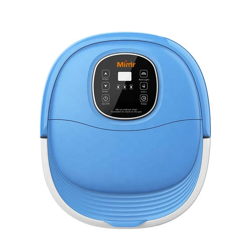 New Design Foldable Handle Air Bubble Ionic Detox Foot Spa Bath Massager 500W LED Control Panel Online Technical Support 17~28CM