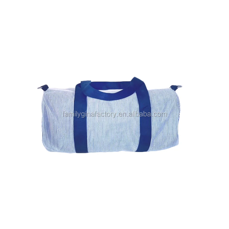 Custom Pink Travel Bag Wholesale Monogram Seersucker Sublimation Duffle Bag For Women