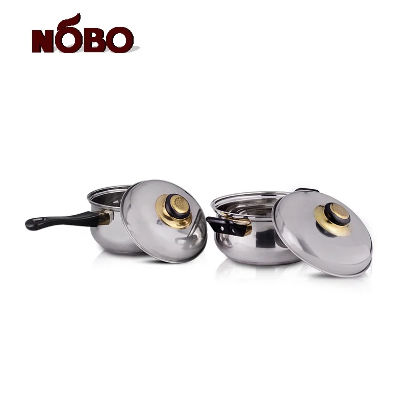 12pcs korean kitchenware cooking pot set stainless steel cookware set kitchen pots and pans with lid