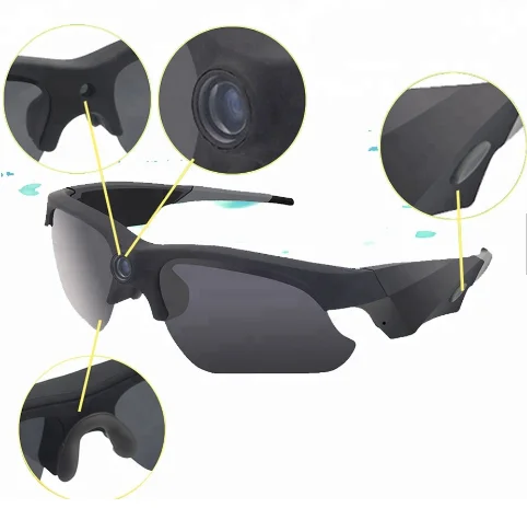 
 Хорошая производительность мини-видео Full HD 1080P записывающие спортивные очки камера спортивные шпионские солнцезащитные очки камера видеонаблюдения  