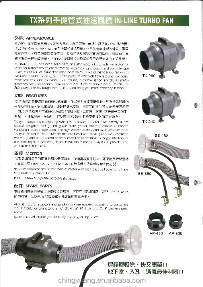 
JOUNING VENTILATION PORTABLE SMOKE SUCKING FAN 2