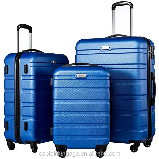 hot sale abs travel trolley suitcase , 3 pcs travel custom luggage set