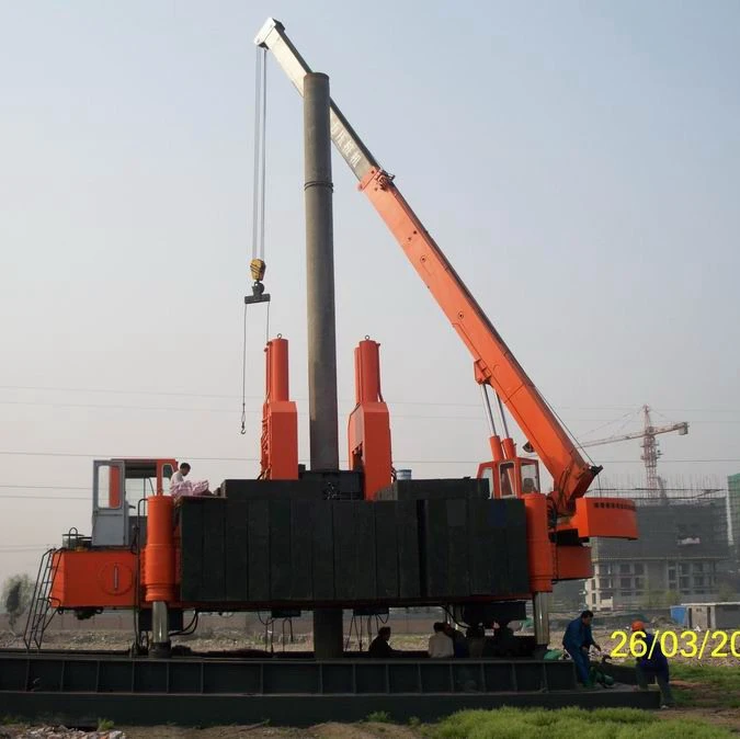 120T  Mini Pile Driver ZYC120BS-B1 Hydraulic Static  Piling Machine For Building Construction