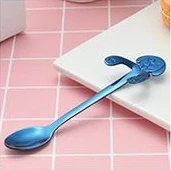 Cute Colorful dog Spoon Paint Coffee Mixing Spoon Tasting Spoon stainless steel 18/8