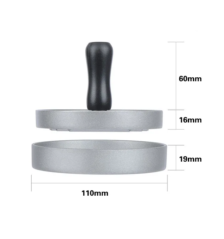 Large Hamburger Patty Maker For Stuffed Burgers, Non-Stick Burger Press Aluminum Hamburger Patty Maker