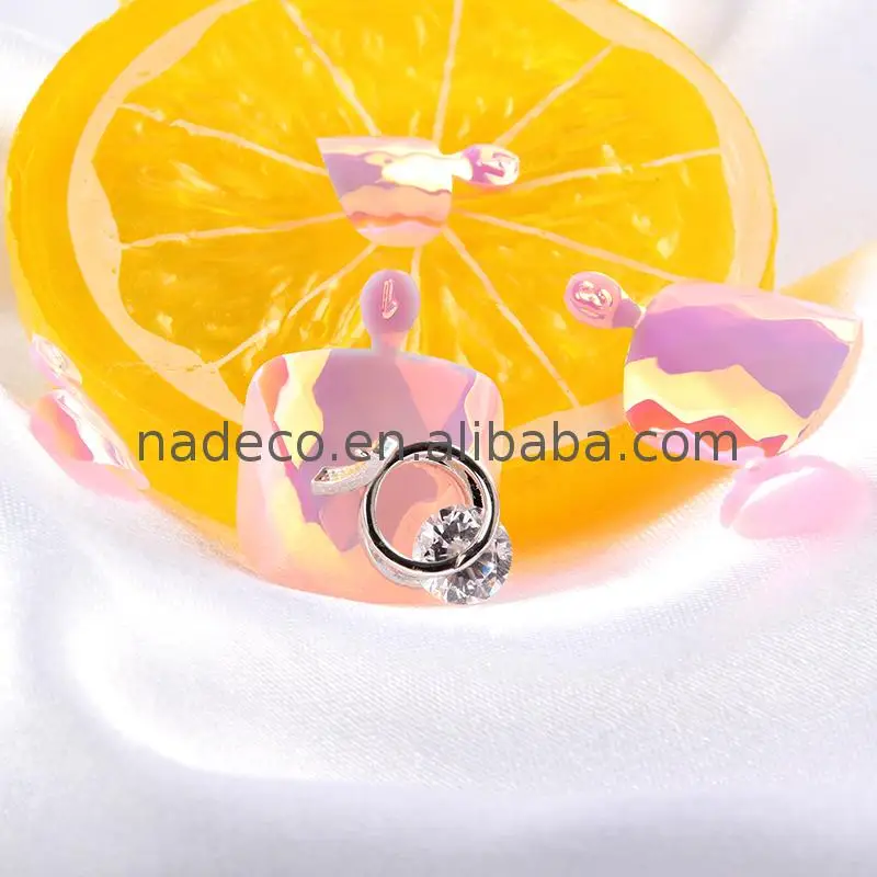 Professional Manufacturer new design recycle use press on toe nail tips nadeco artificial chrome sticker New arrival good price