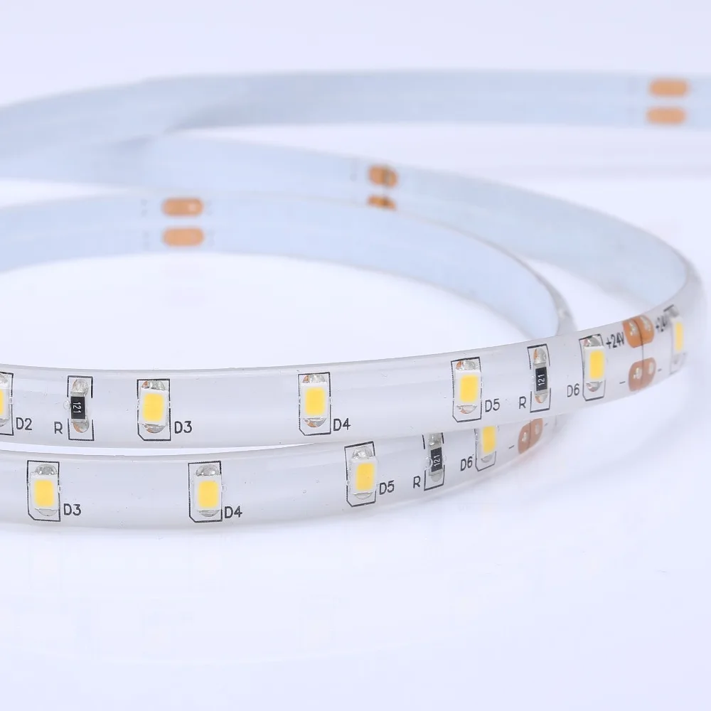 DC24V 60leds/m Natural White LED Lightbar 2835 Series IP65 Epoxy Flexible LED Strip with CE FCC ROHS