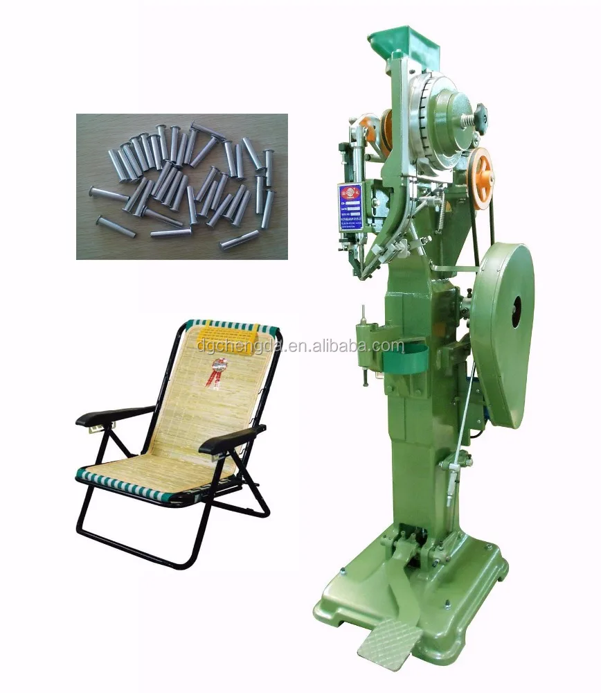 CD manual riveting machine for folding chairs