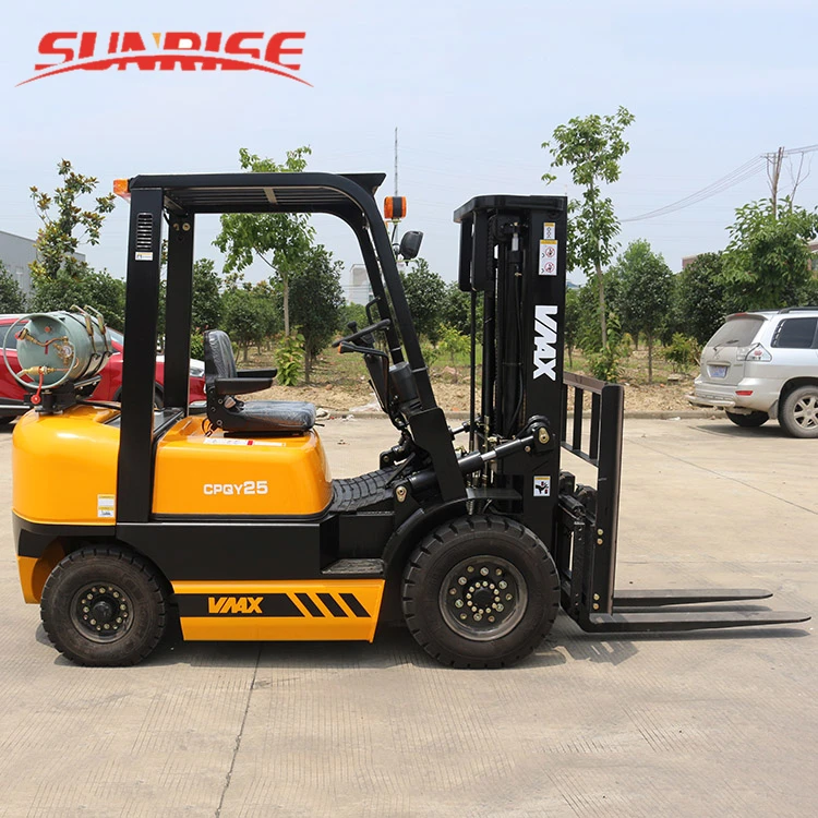 CPYD25 2500kg 3m petrol gas forklift with Nissan K25