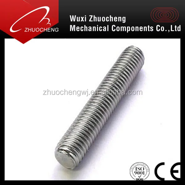 Zinc Plated Carbon Steel DIN975 Threaded Bar Threaded Rod