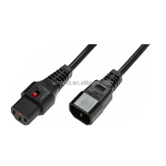 
Factory 1m VDE C14 TUV C13 with lock socket extension cord 