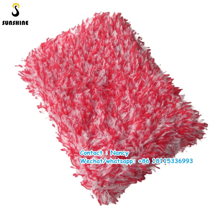 New Microfiber Plush  Car Washing Cleaning Brush Tools Auto Detailing Towel Sponge