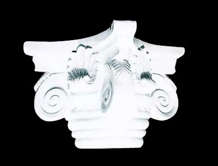
gypsum roman pillar chapiter, column and base 