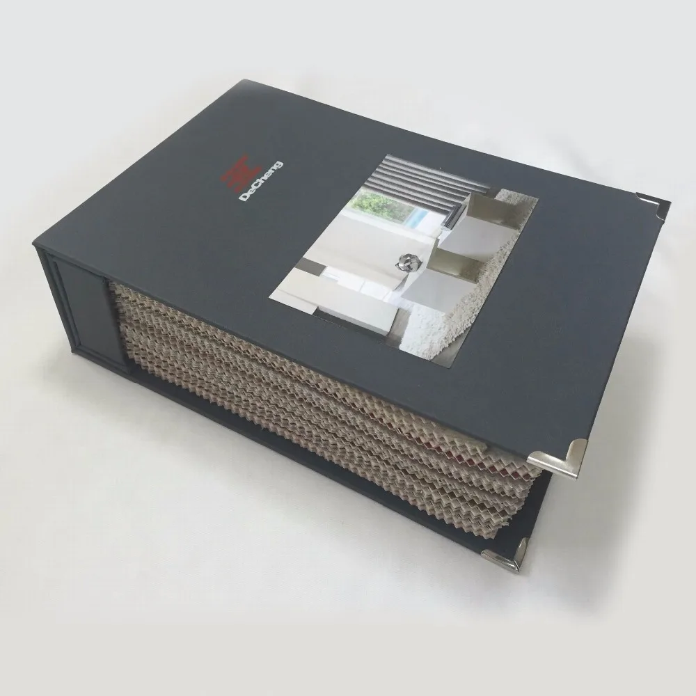 2016 New design curtain sample chrome catalogue book