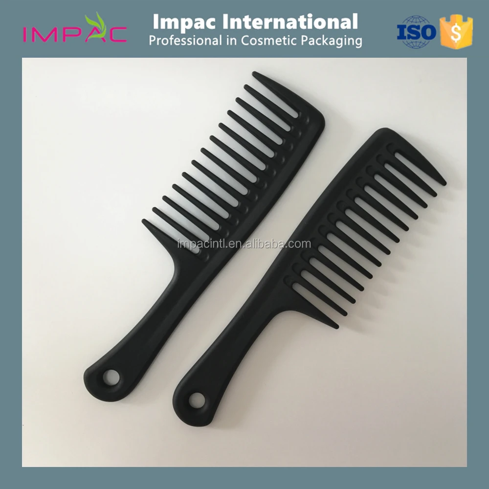 High Quality Durable Plastic Large Wide Tooth Curly Hair Comb