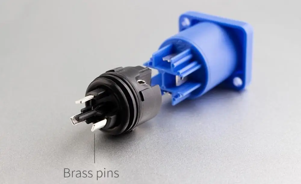 male and female unit waterproof 3 pin powercon plug led powercon connector for power cable