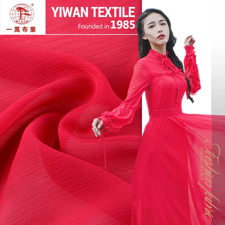 
Wholesale Fashion Crepe Chiffon Dubai Bubble Chiffon Fabric Rolls 