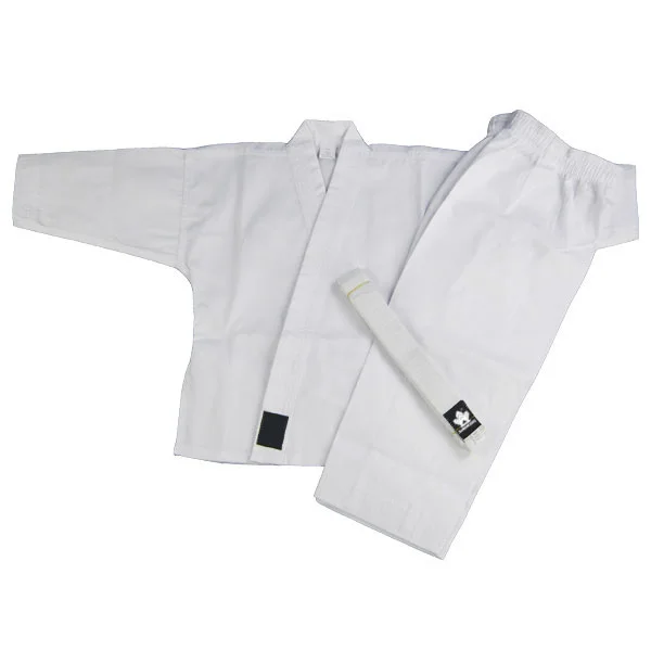 
Customized high quality light weight martial arts white cotton gi karate uniform 