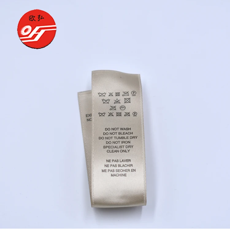 Garment Labels Custom Colorful Tyvek Paper Non-woven Wash Printed Label