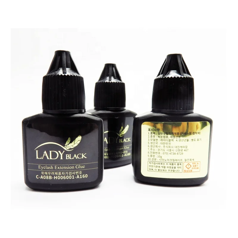 Worldbeauty 2018 Lady Black  Fake Eyelashes Eyelash Perm Glue