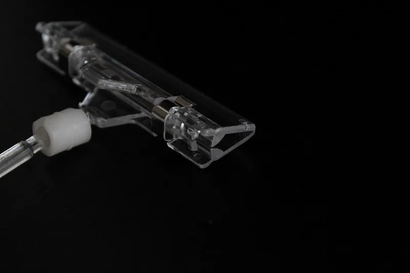 Transparent Plastic Material Plastic POP clip, Plastic label holder clip for Supermarket Display