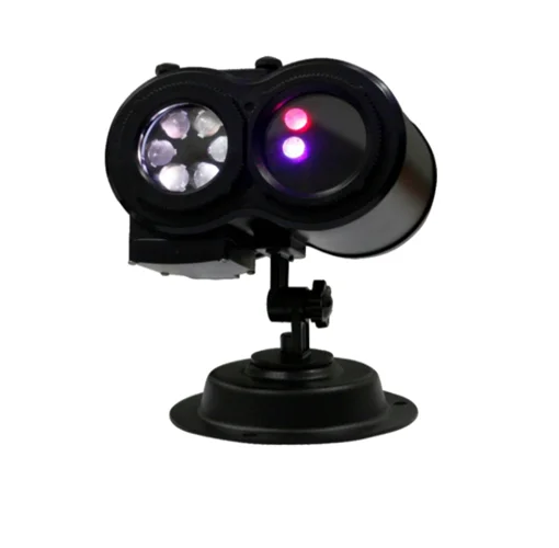 Waterapprove IP44 outdoor holiday LED projector with kaleidoscope red and green twinkling laser star