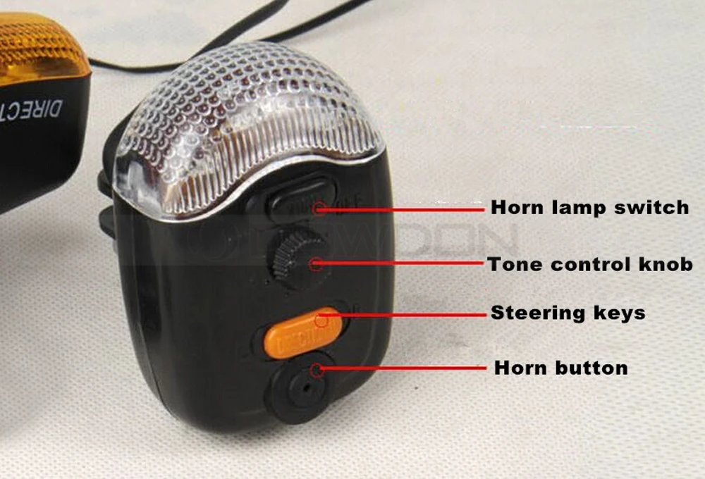 3 In 1 Electric Horn 7 LED Cycling Bicycle Turn Signal Brake Tail Light