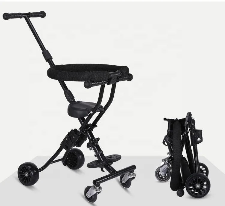 OEM wholesale simple design portable baby stroller light weight 4 wheel baby cart