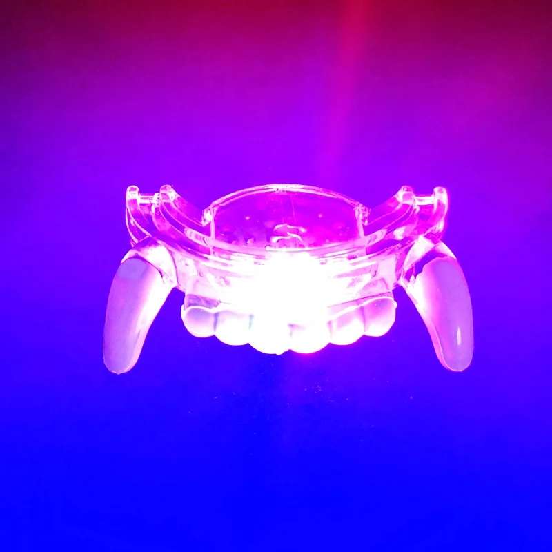 LED flashing teeth light mouth guard for halloween party