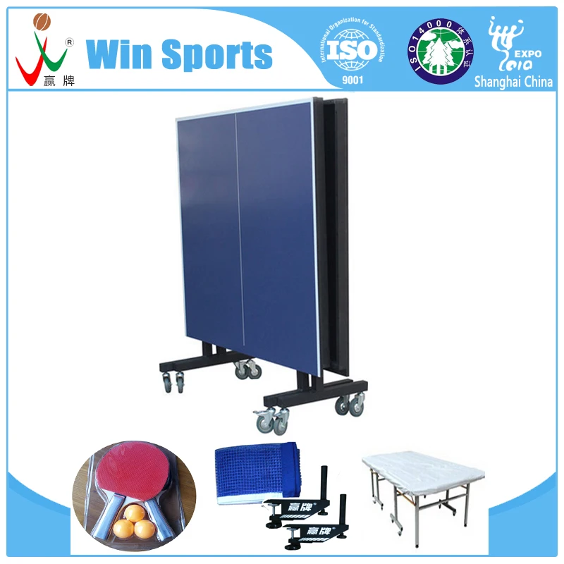 Wholesale factory OEM high quality folding tables sale ITTF buy movable pingpong table indoor tennis table china