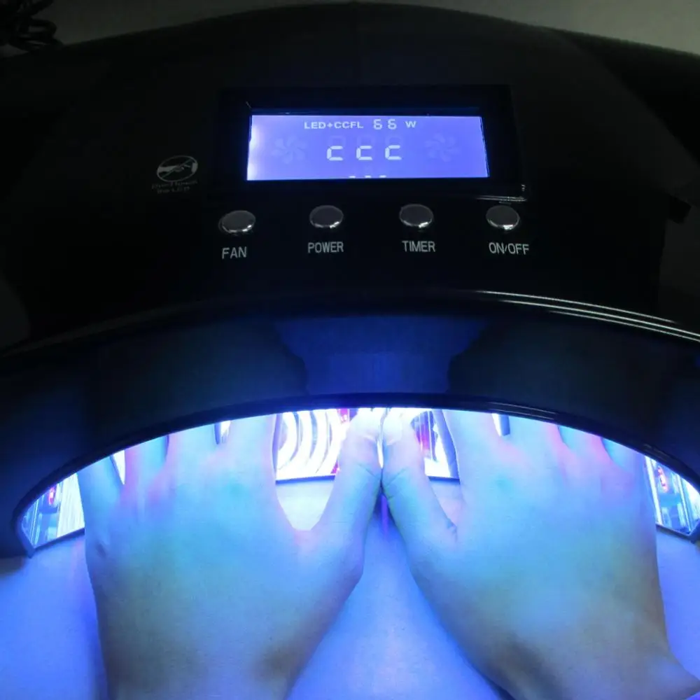 2018 High Power 66W CCFL LED UV Nail Lamp Curing 2 Hands LED UV Nail Gel Nail Dryer With Fan Lamp For Manicure