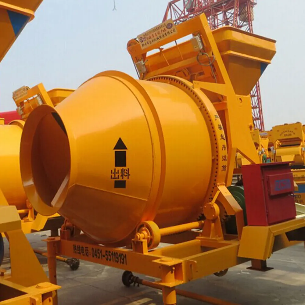 JZC350 diesel engine self loading mobile concrete mixer for sale