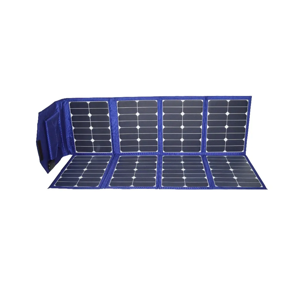Folding Portable Solar Panel Charger for Portable Power Station and Car Battery, Solar charger kits with 20A Controller