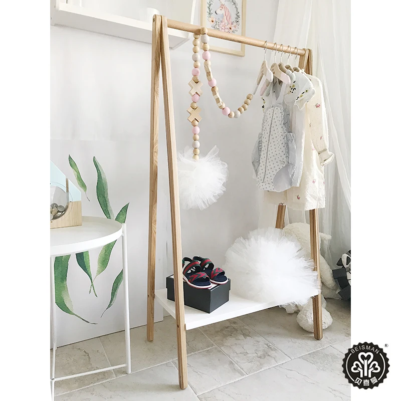 
Nordic wooden hanger furniture for children rooms 