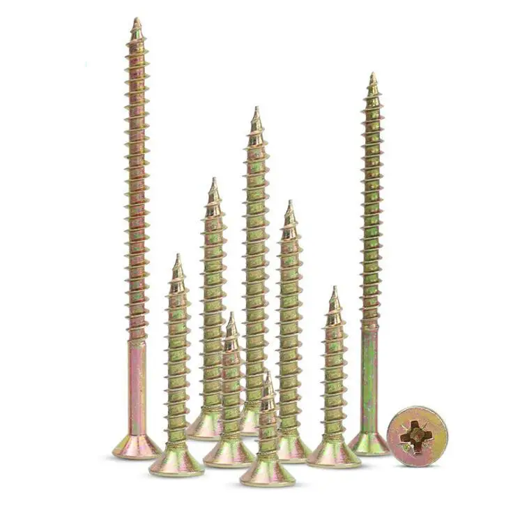 KA / FA color zinc hardened screws, cross countersunk head self-tapping screws, longer flat head round self-tapping screws M4M5