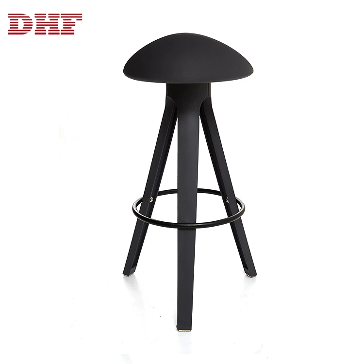 Industrial High Chairs Luxury Bar Chair Modern Stool Black With Backrest