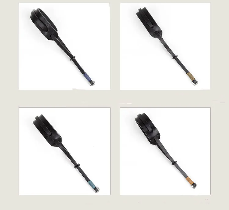 Handmade Band circular groove genuine leather wrist band DSLR camera strap