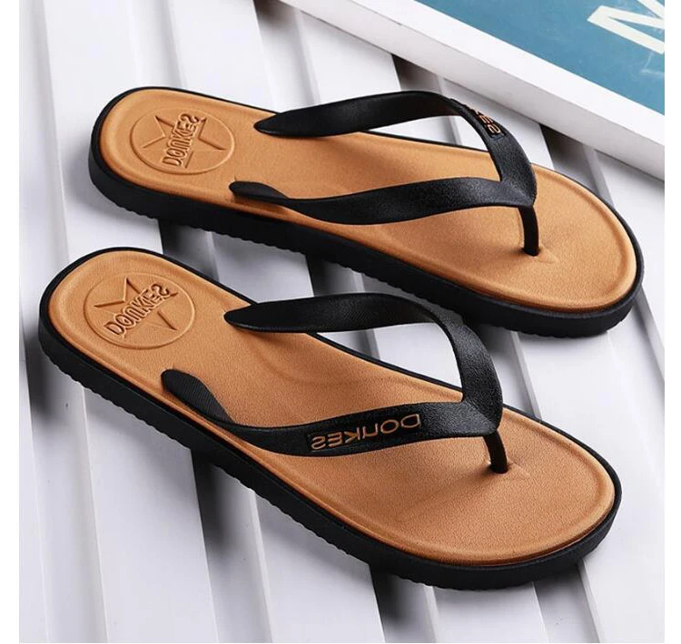 Custom Summer High quality  Wholesale male s slippers Design beach flip flops for men
