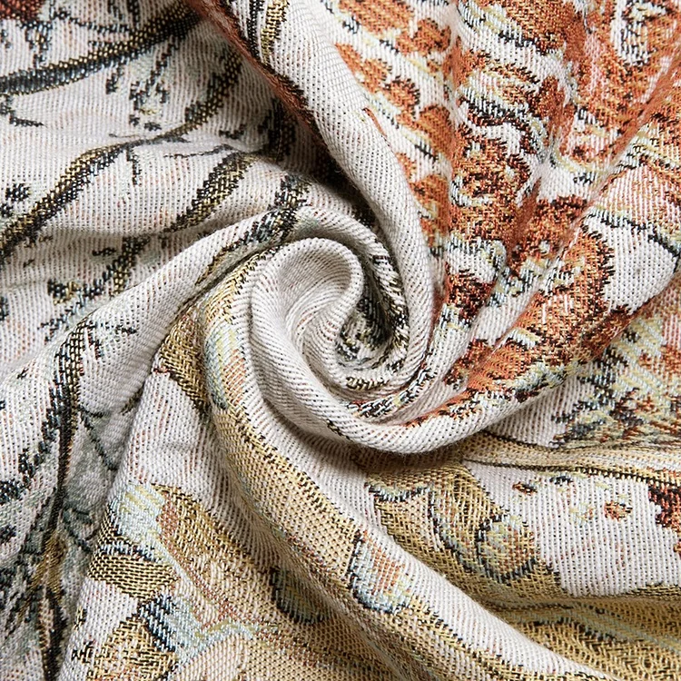 Fashional Home Textile new style floral brocade woven jacquard fabric for garments