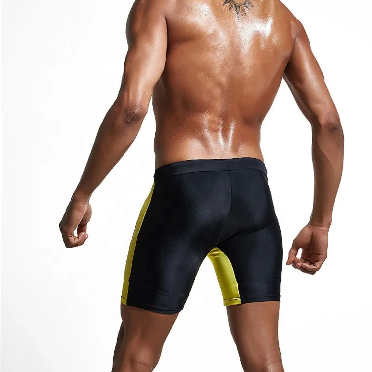 Competitive sports fitness swimwear for mature men swim jammer Beach Shorts training swimming trunks