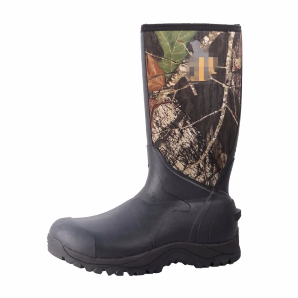 Hot Selling Online Rubber Shopping Camouflage Waterproof Hunting Boot for Men