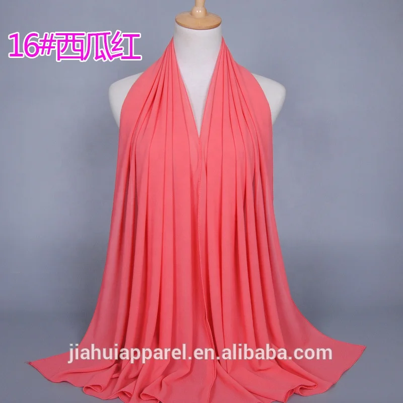 Шарф малазийский ислам 78 цветов однотонный простой жемчужный шифоновый хиджаб шарфы 2020 мусульманские женские палантины и шали