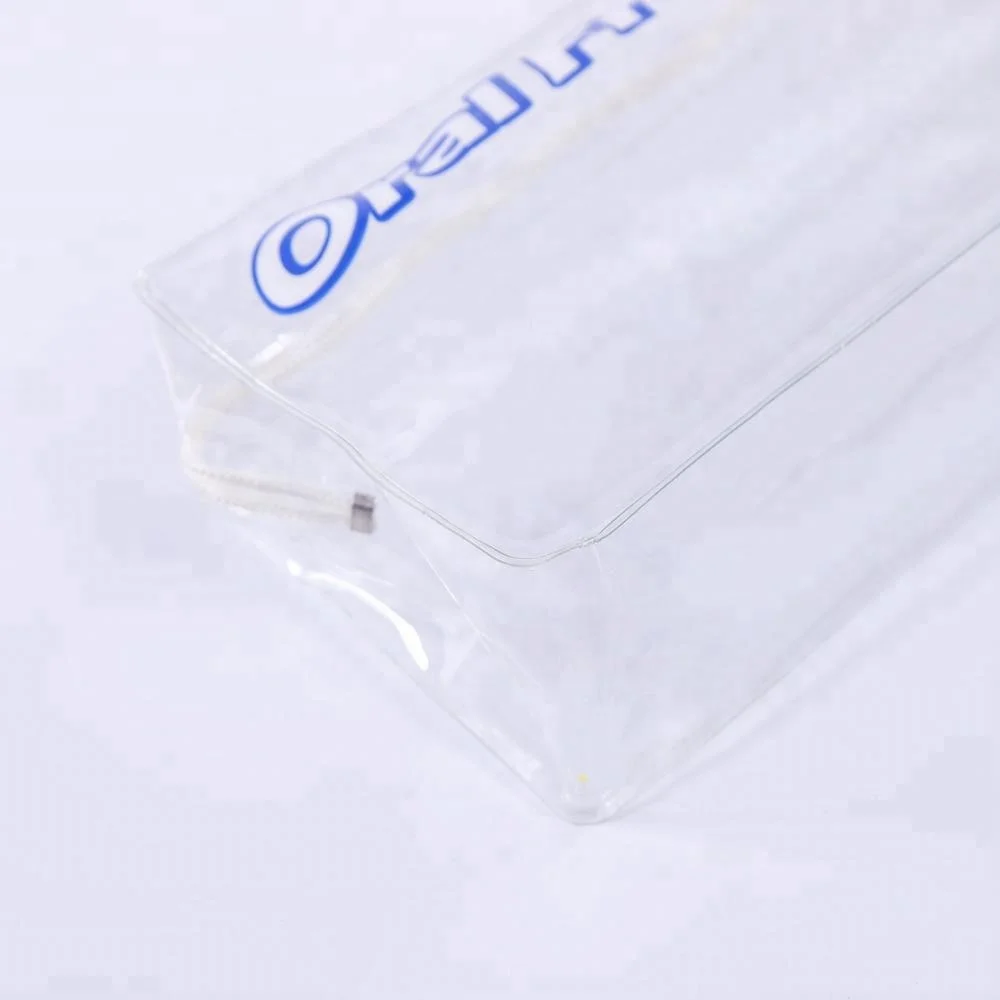 Newest selling promotional colored clear PVC pencil pouch