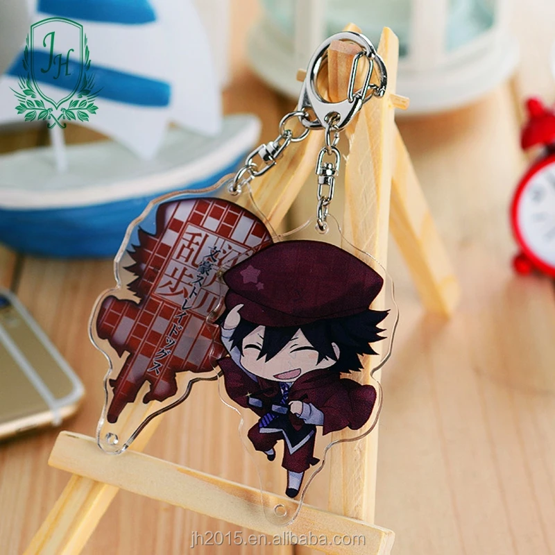 anime double side printed acrylic custom charms anime acrylic keychain