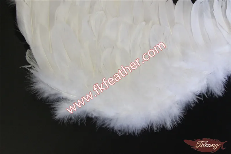 Stage Party Supplies White Large Feather Angel Wings With Turkey Feather