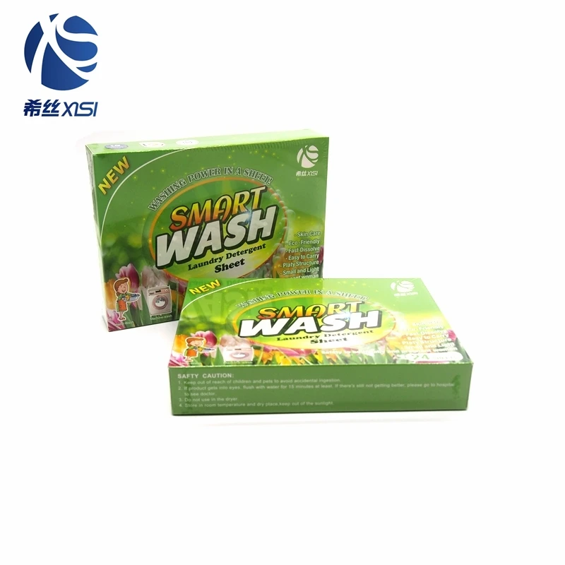 Organic condensed laundry sheet cleaning clothes detergent paper tablets