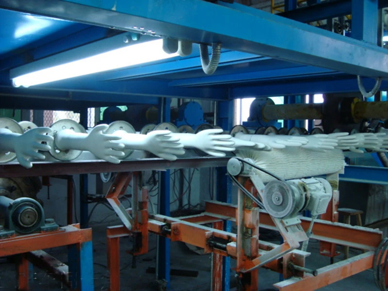
China high speed disposable nitrile glove manufacturing industrial production line 