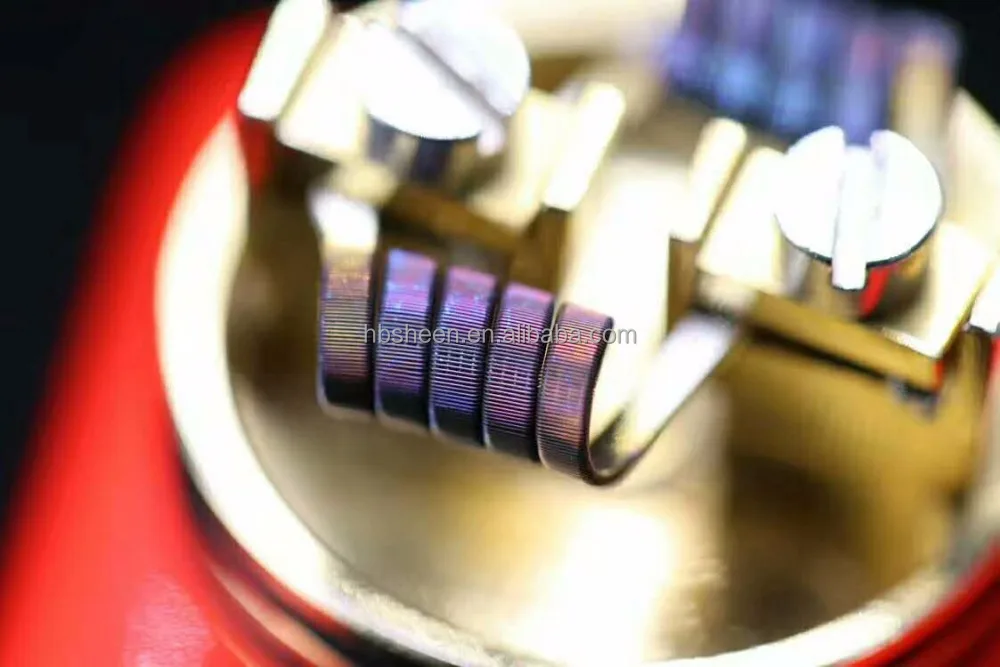 
Sweep coil/ quad fused clapton coil for RDA 28*4/40 double coil 0.11ohm hugh cloud and better flavor 