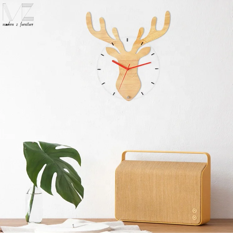 Оптовая продажа Современные фантазии декоративные животных дерево ремесло рамки голова оленя в форме настенные