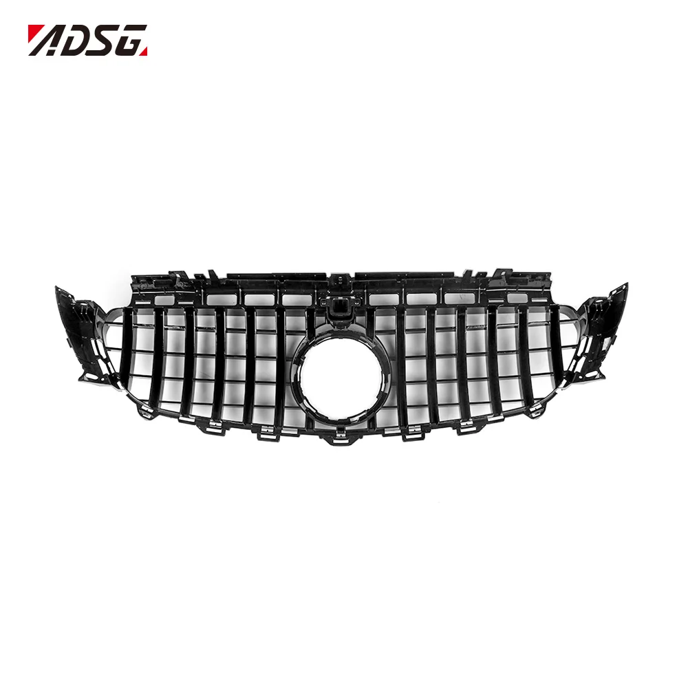 GT стиль ABS передний бампер Серебряный гриль решетка для Mercedes Benz E класс W213 W238 E43 E53 E63s 2016 +